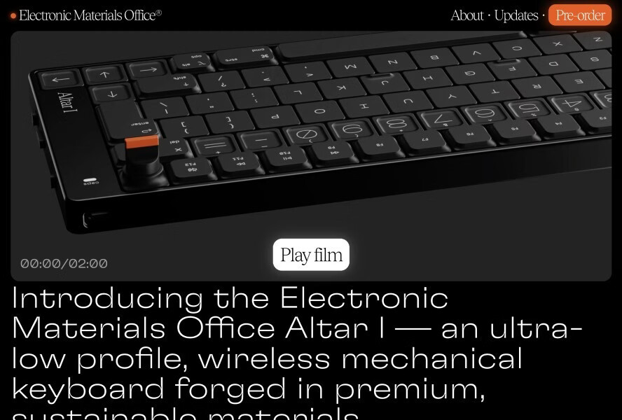 高级且可持续的机械键盘