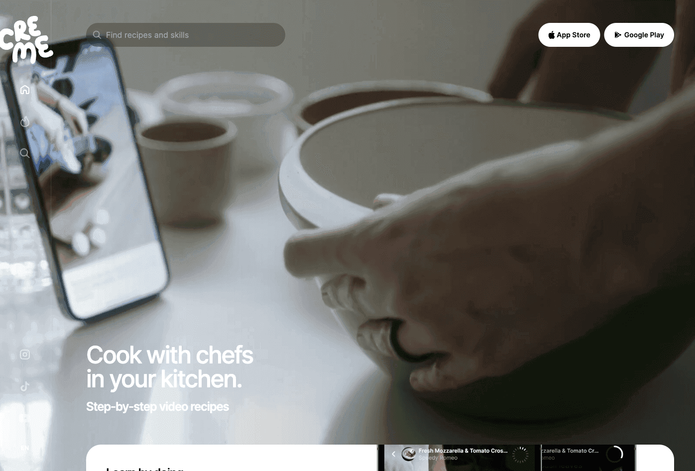 与厨师在您的厨房里烹饪