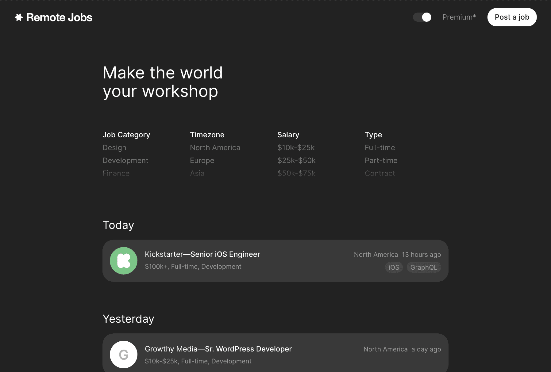 让世界成为你的工作坊
