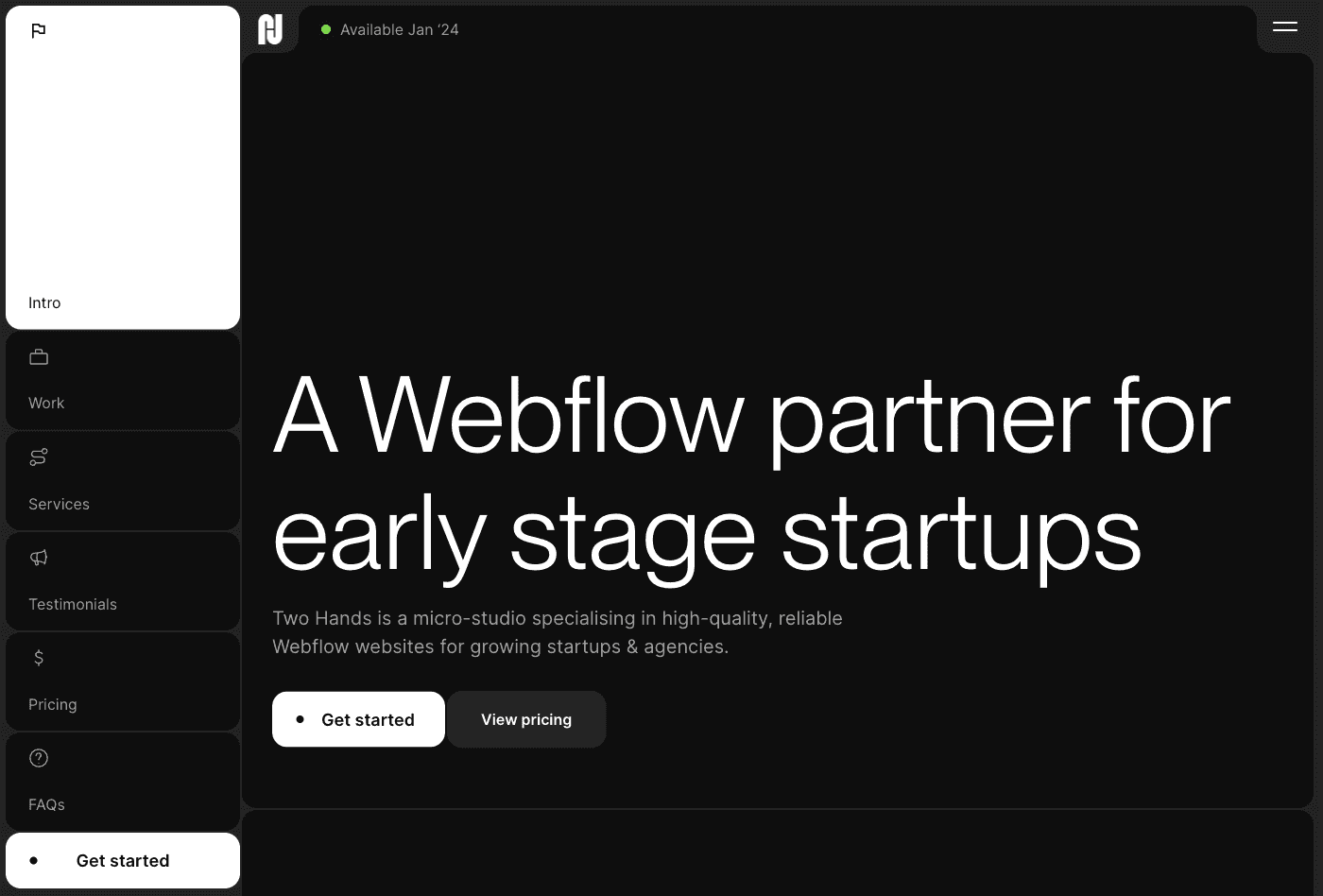 早期创业公司的Webflow合作伙伴