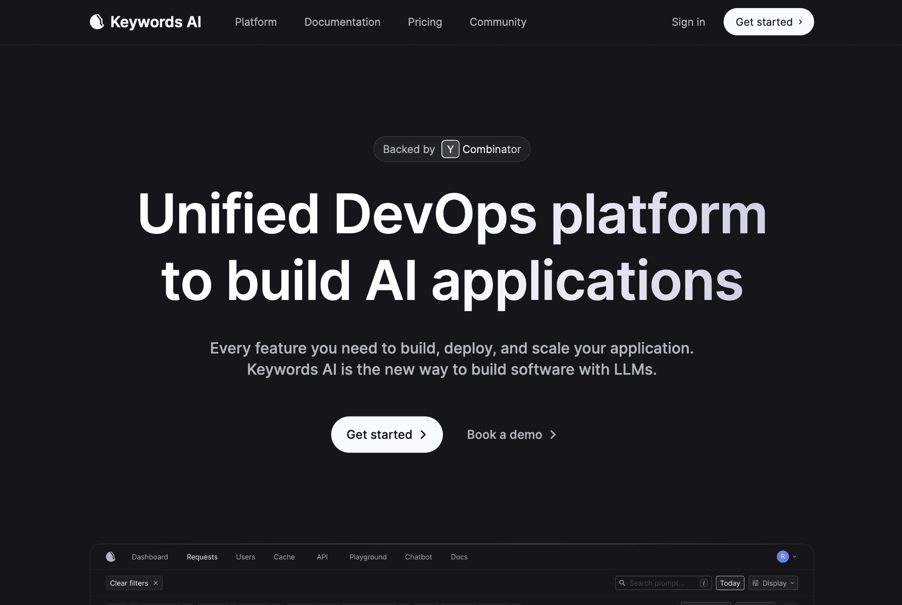 统一的DevOps平台，用于构建AI应用程序