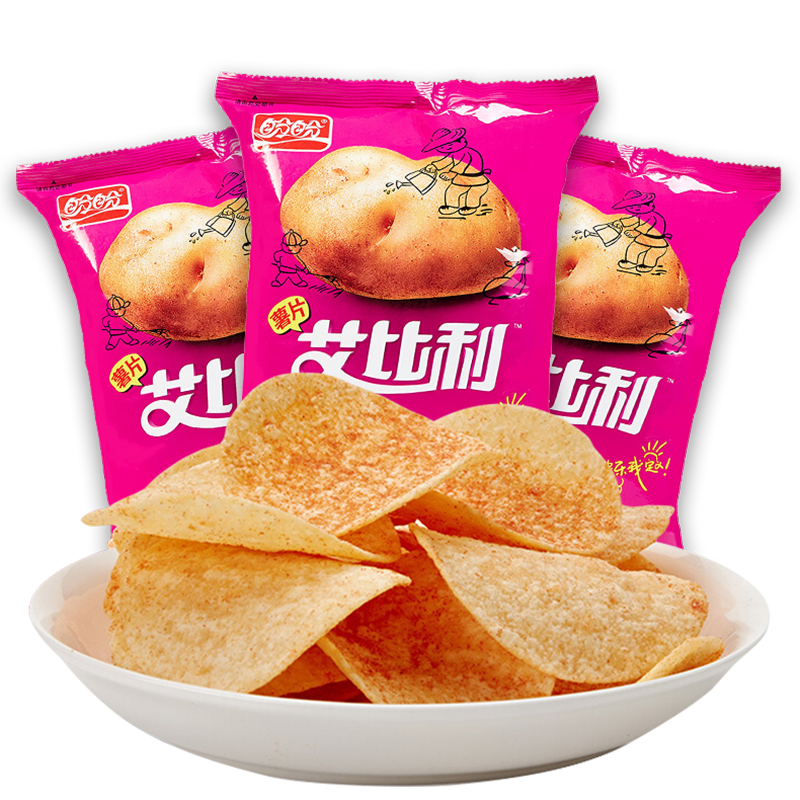 盼盼 艾比利薯片 番茄味 休闲零食独立小包 田园番茄味35g*3