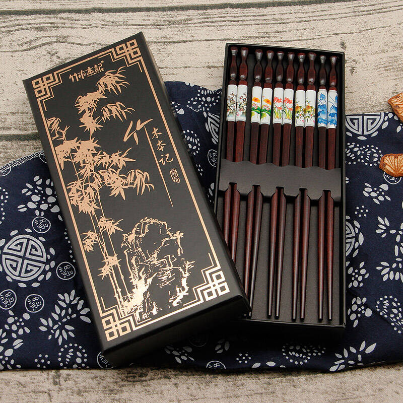 中式古典风礼盒装筷子图片