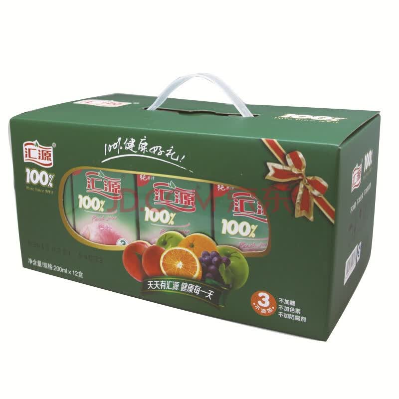 汇源100%桃果汁200ml*12盒 礼盒装