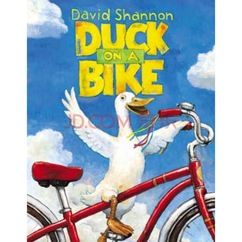 duckonabike自行车上的鸭子进口故事书