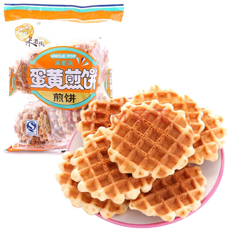 米老头蛋黄煎饼饼干(原味味)150g