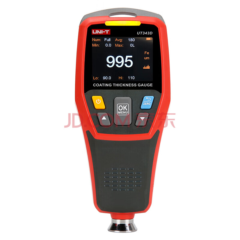 仪器仪表 优利德 uni-t ut343d 高性能复合型涂层测厚仪汽车漆面厚度