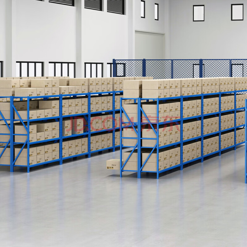 震迪仓储货架钢制置物架储物架货物展示架120kg/层可定制db207轻型