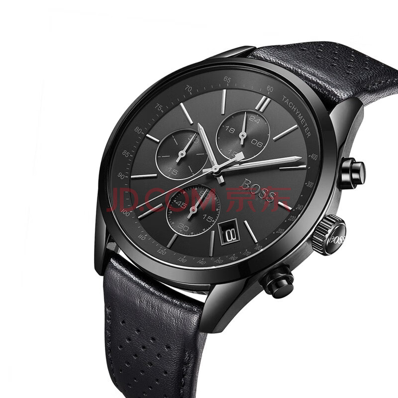 雨果博斯(hugo boss)grand prix系列德国时尚手表44mm石英计时机芯