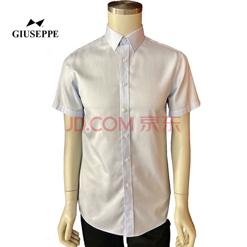 男装 衬衫 乔治白 giuseppe 男女同款淡蓝色衬衫上衣 l商品价格: 390