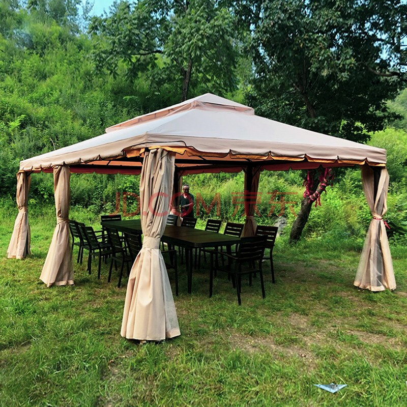 紫叶(ziye)户外帐篷伞摆摊庭院大型活动罗马阳光棚子四脚帐篷遮阳棚