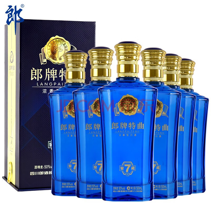 郎酒 郎牌特曲窖藏7号 50度 浓香型 整箱装白酒 500ml*6瓶高度白酒