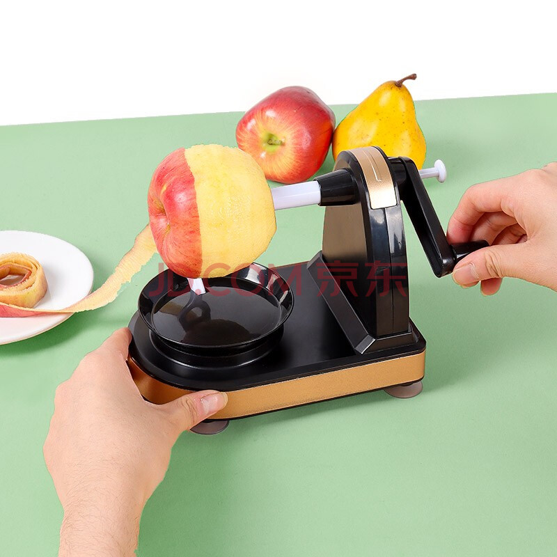 拜杰(baijie)苹果削皮器 水果削皮刀 削苹果机 水果去皮器 自动水果