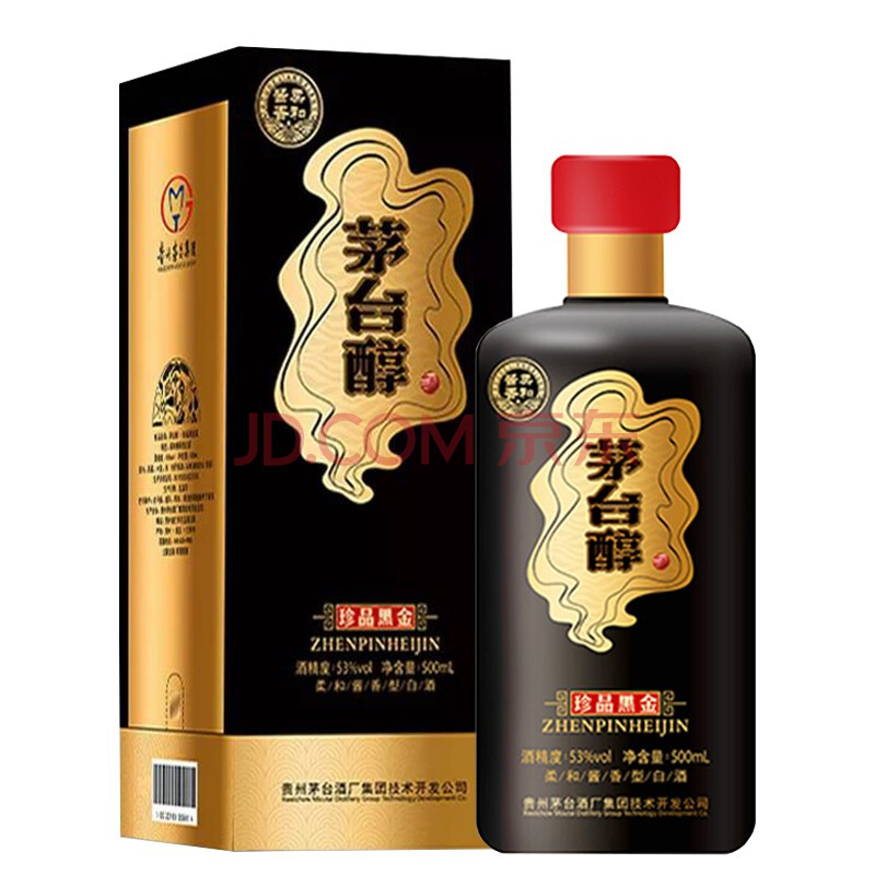 茅臺醇 珍品黑金 53度醬香型白酒 500ml 單瓶裝