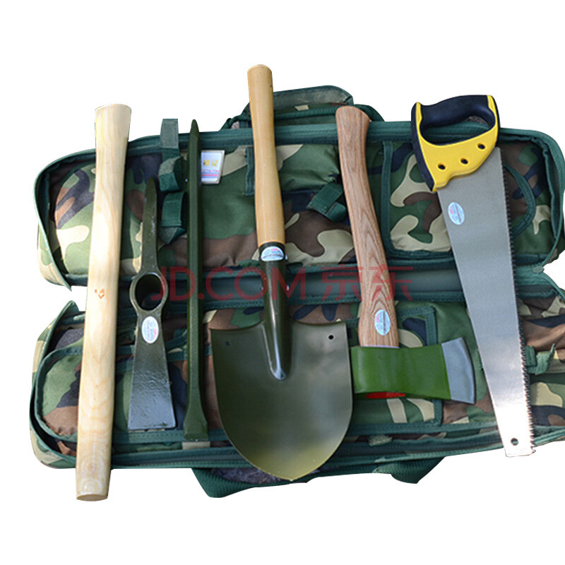 了望者 lwz-yygb 野营工兵工具包2 工兵铲 工兵锹 洋镐 十字镐 撬棍