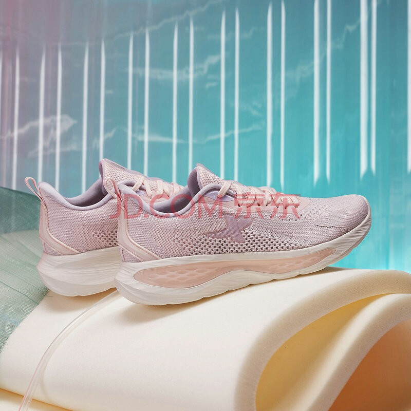 鞋女鞋缓震轻便女跑鞋学生运动鞋【聚能弹】879218110623 粉红 39码