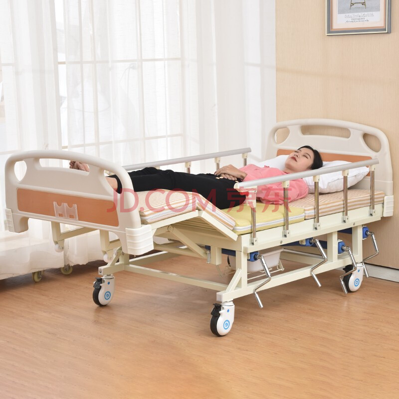 辅森 护理床家用老人多功能床 瘫痪病人翻身病床手动款全曲防侧滑防