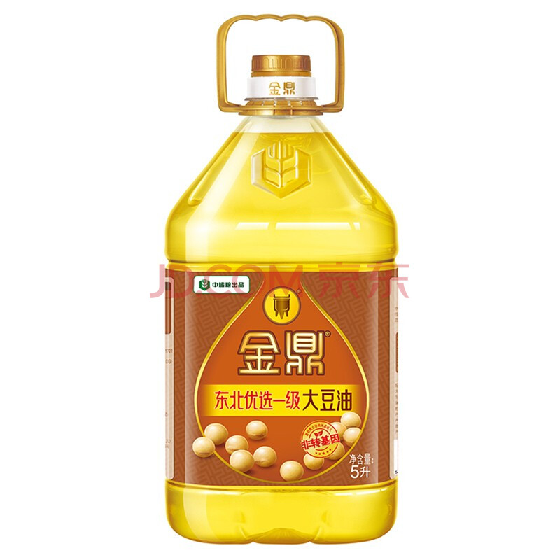 金鼎 食用油 非转基因 东北优选一级大豆油5l 责任央企 中储粮出品