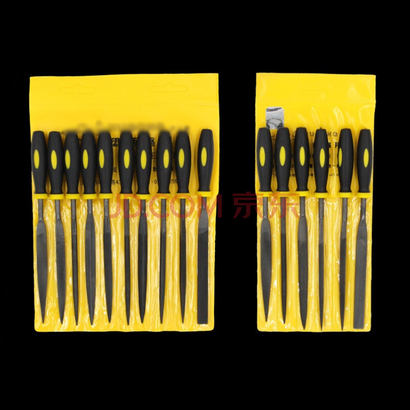 力钰 塑柄什锦锉刀套装锉刀小钢锉小锉打磨工具 1套