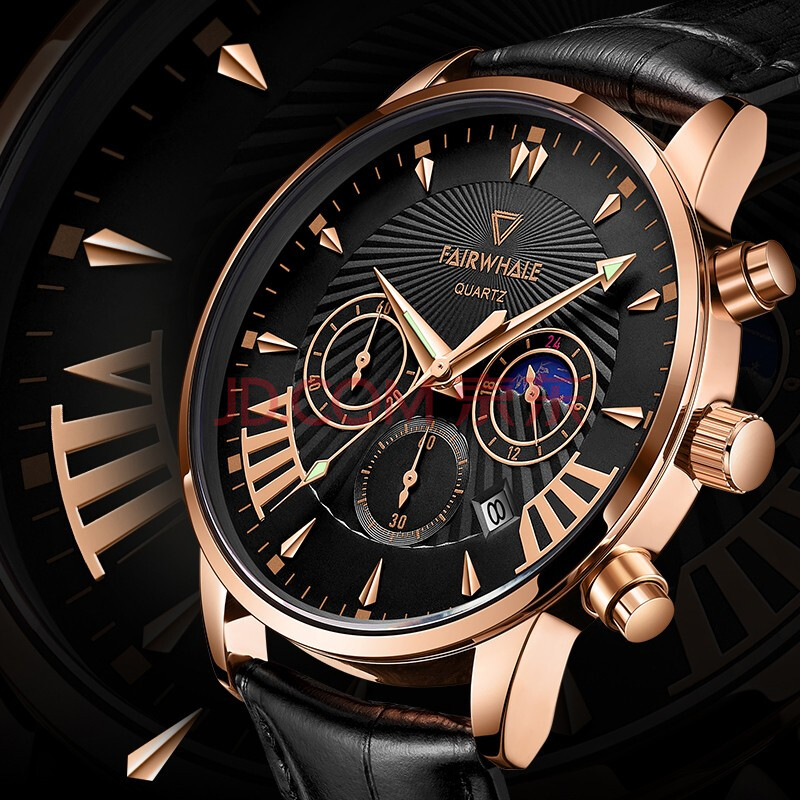 马克华菲(fairwhale)手表男士新款防水学生运动休闲简约石英男士轻奢