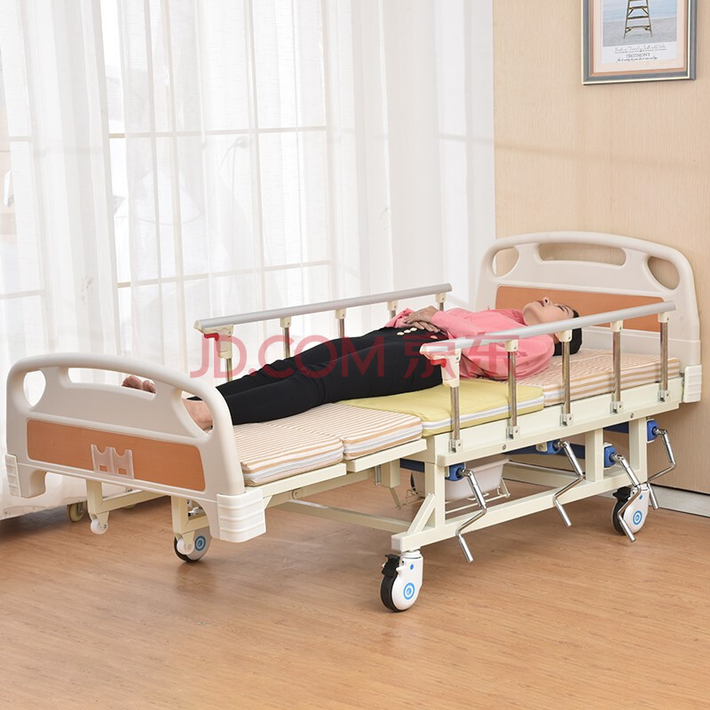 辅森 护理床家用老人多功能床 瘫痪病人翻身病床手动款全曲防侧滑防