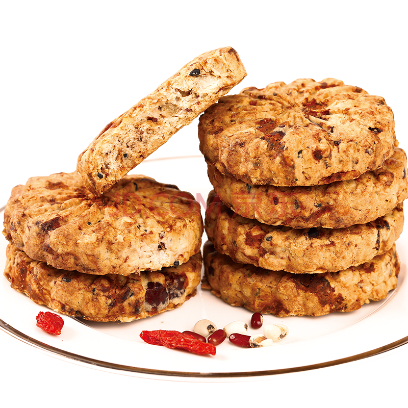 固本堂 红豆薏米代餐饼干450g 燕麦五谷杂粮压缩饼干无糖精粗粮饱腹