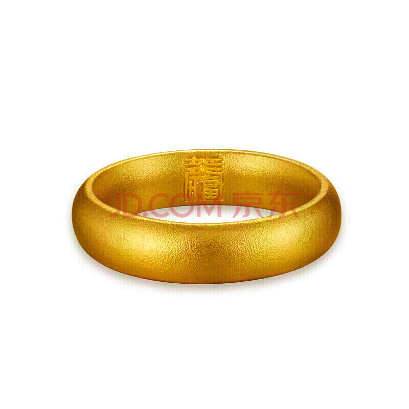 六桂福珠宝 黄金戒指福韵故宫系列如愿福满戒古法黄金戒指男女款bq