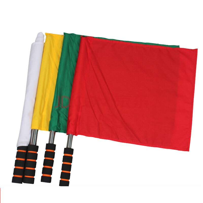 丛林狐 四色发令旗信号旗交通指挥旗指令旗运动会手旗裁判旗警示旗