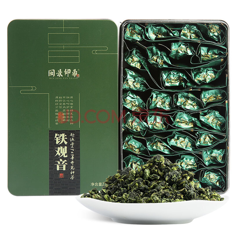 闽景印象 茶叶乌龙茶 特级安溪铁观音罐装(清香型)250g