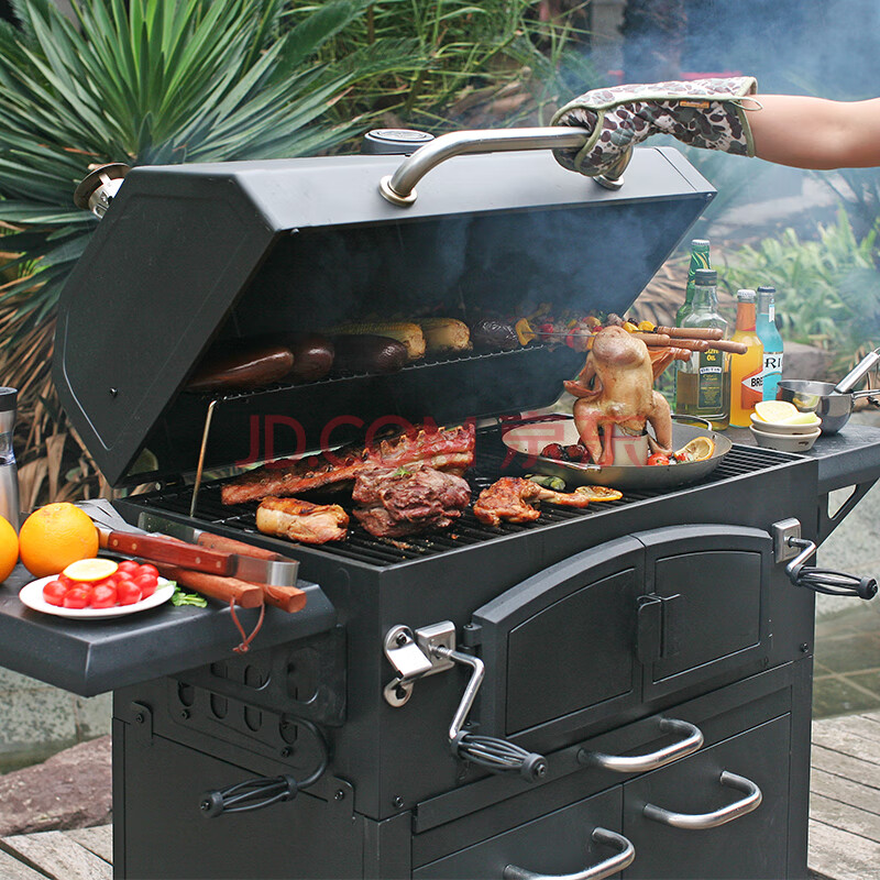 烧烤世家 烧烤架 家用烧烤炉 家庭聚会木炭碳烤炉 别墅庭院大号多人