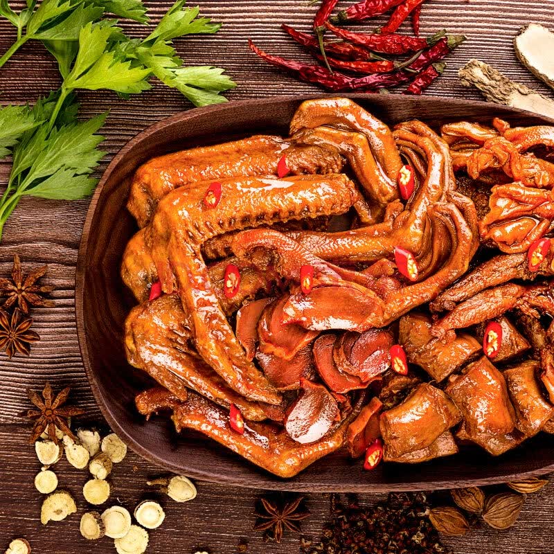 三只松鼠鸭肉大礼包 肉干肉脯鸭脖锁骨无骨鸭掌鸭翅鸭肫卤味鸭货休闲