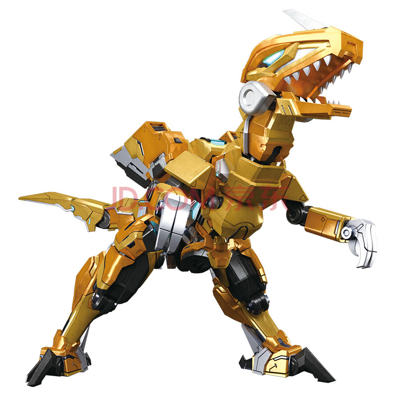 抖音同款机械兽恐龙机器人男孩模型 钢铁速龙-黄色