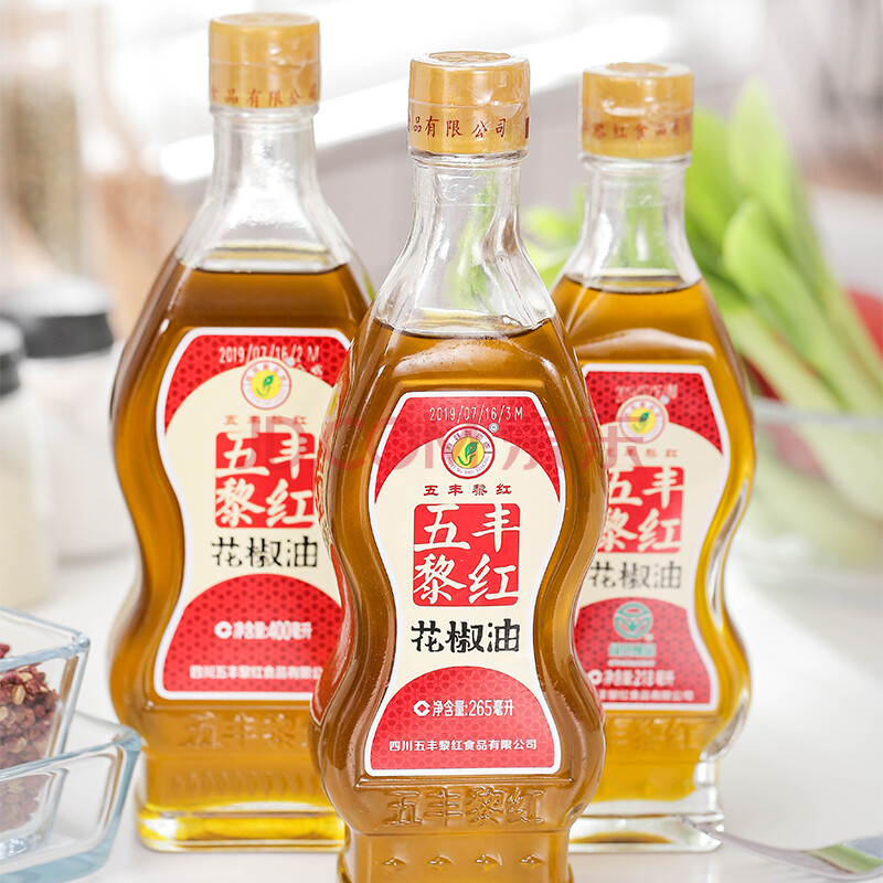 五丰黎红 花椒油265ml 汉源特产麻椒油 四川凉拌火锅厨房调味料 华润