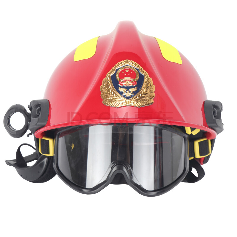 东安17款消防头盔抢险救援头盔带护目镜带灯架消防灭火救援头盔消防员