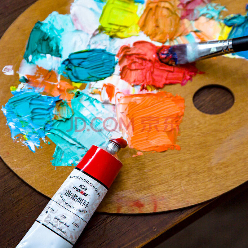 中盛画材 transon 170ml油画颜料油画工具套装材料初学者油彩油墨油画