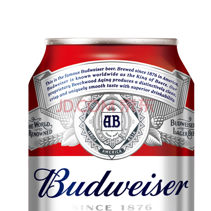 百威(budweiser)淡色拉格啤酒 255ml*24听 整箱装 mini罐