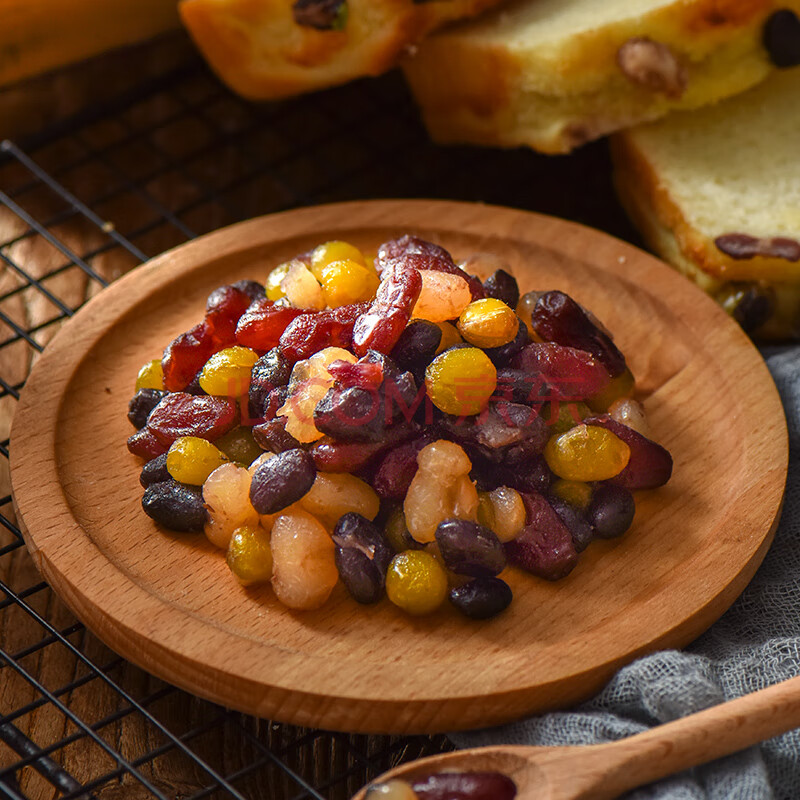 烘焙原料 即食糖纳多彩豆蜜豆红小豆罐头 奶茶甜品面包烘焙原材料500g