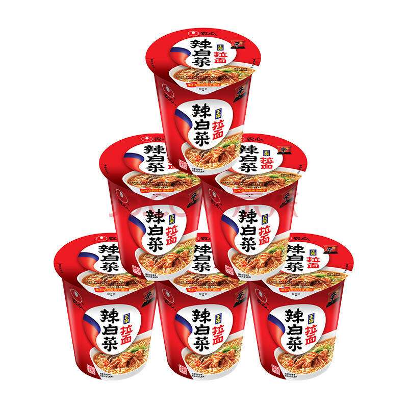 农心(nong shim) 辣白菜拉面 方便面 杯面 速食休闲