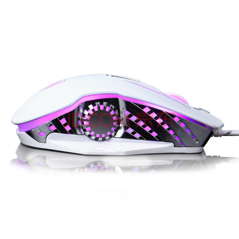 赛德斯(sades)魔轮 宏编程电竞有线背光游戏机械鼠标 镜面白