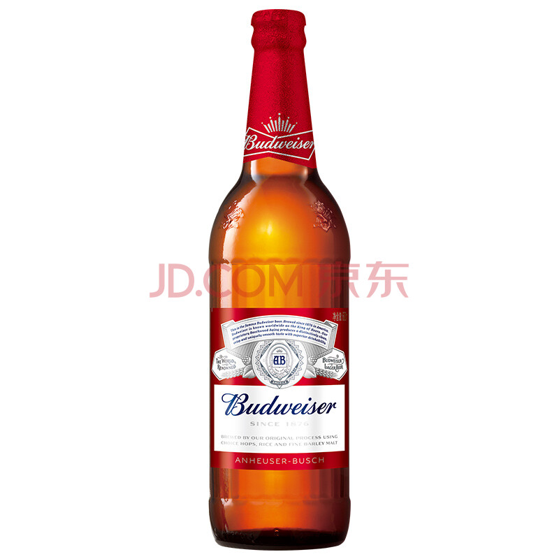 百威(budweiser)啤酒600ml*12大瓶 整箱