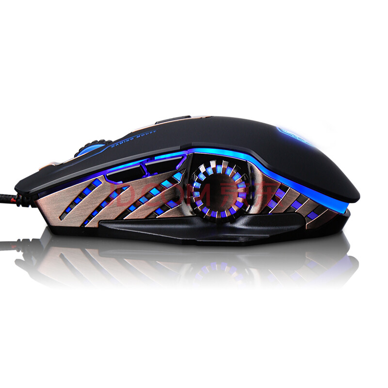 赛德斯(sades)魔轮 宏编程电竞有线背光游戏机械鼠标 磨砂黑