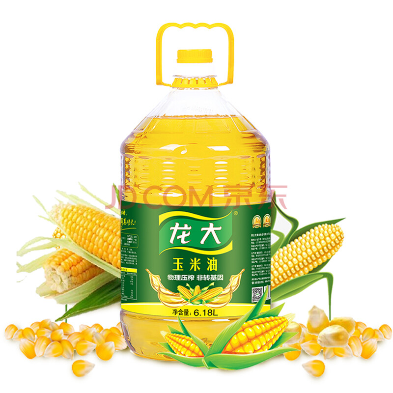 龙大 食用油 非转基因玉米胚芽油 玉米油6 18l