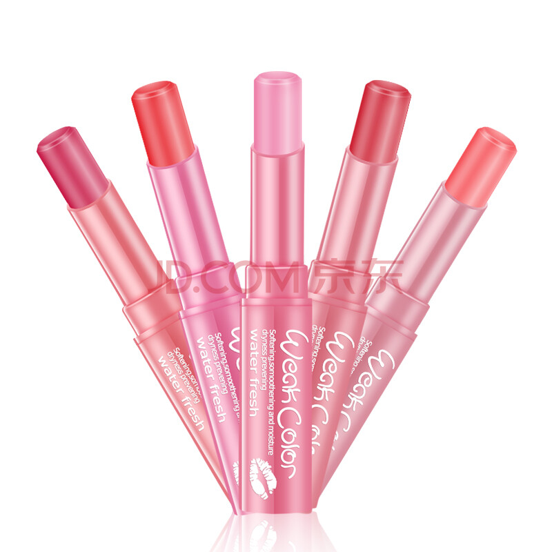 雅邦(alobon)淡彩润唇膏2.2g (持久保湿滋润 口红唇彩)玫瑰红