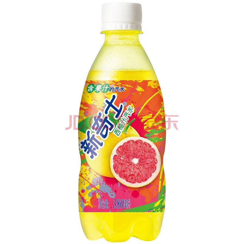 屈臣氏(watsons)新奇士西柚汁汽水380ml*15瓶 整箱