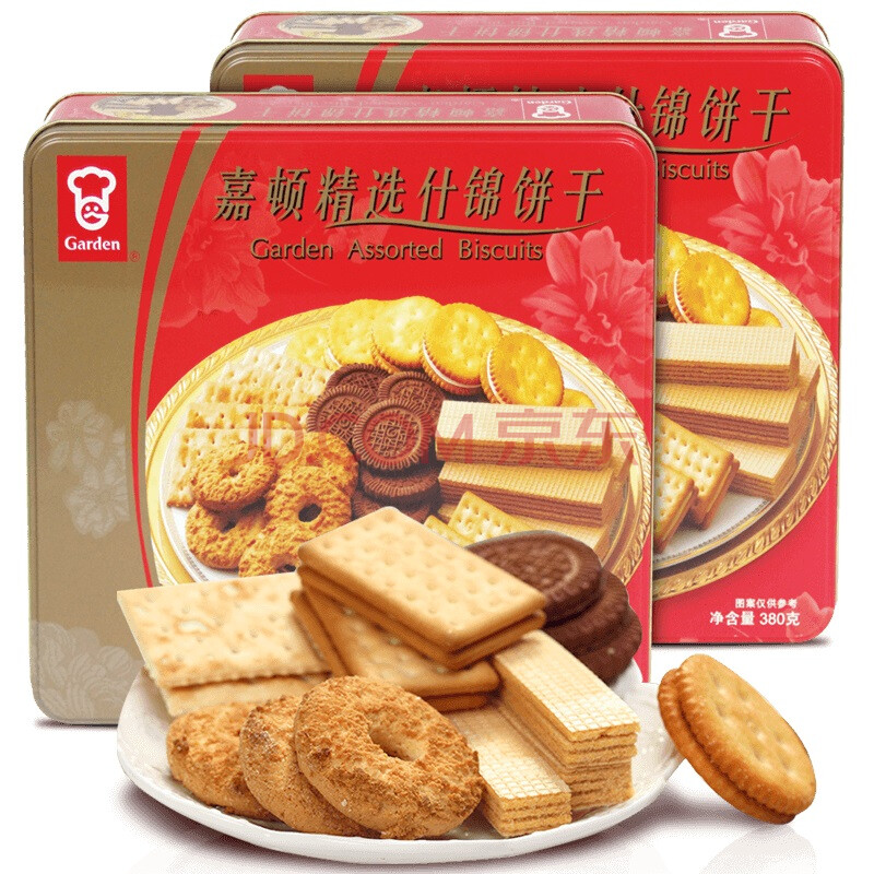嘉顿(garden)精选什锦饼干 年货送礼 罐装 380g