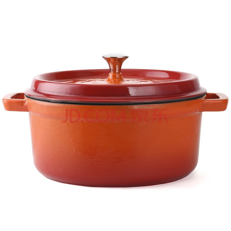 德世朗(deslon)珐琅铸铁不粘汤锅 24cm炖煮锅 dfl-d508a