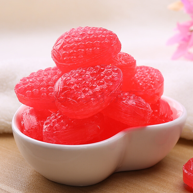 日本进口 秋山 草莓果汁糖 110g 休闲零食品