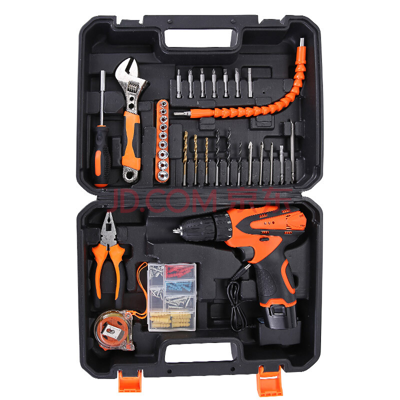 工蜂(workerbee)gcs1200max 充电锂电钻起子机 电动螺丝刀 88件套