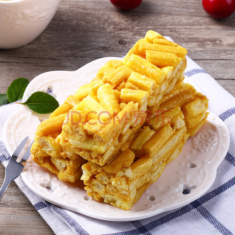 百草味 牛奶提子味烤芙条220/盒 沙琪玛糕点零食