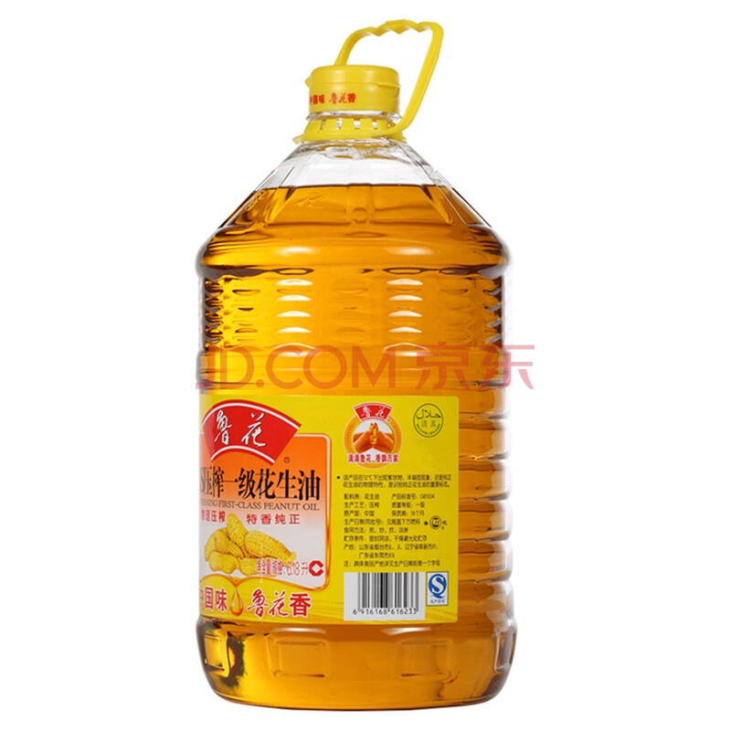 魯花5s壓榨一級花生油 6.18l